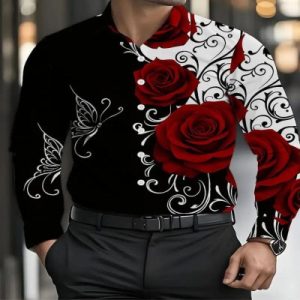 Men's Royal Printed Shirt-01
