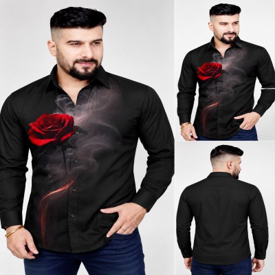 Men's Royal Printed Shirt-04