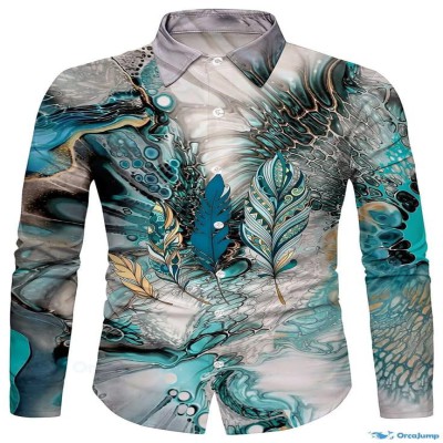Men's Royal Printed Shirt-06