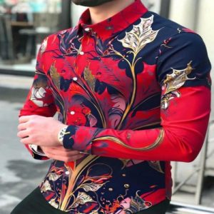 Men's Royal Printed Shirt-07