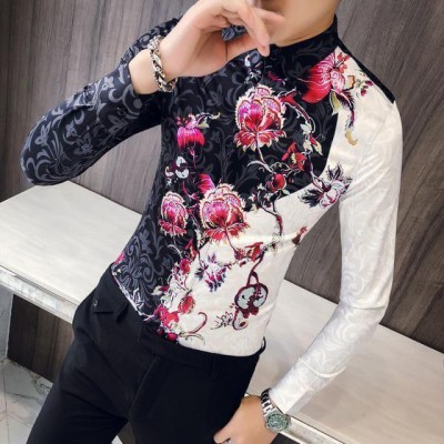 Men's Royal Printed Shirt-08